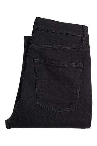 Jeans slim a vita alta - Nero
