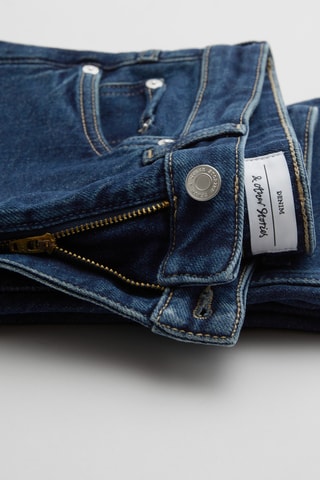Jeans slim a vita alta - Blu