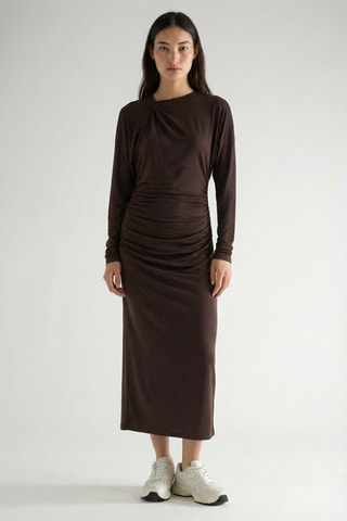 Abito midi - Marrone