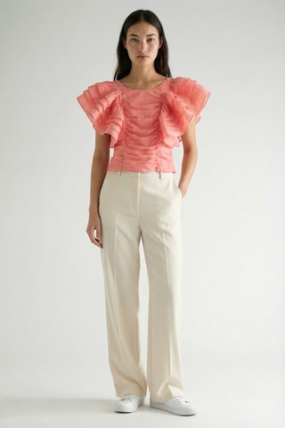 Blusa in lino - Rosa