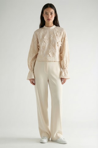 Blusa in ramia - Ecrù