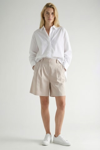 Short droit taille haute - Beige