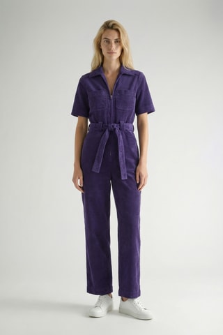 Tuta in velluto - Viola