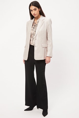 Blazer in lino - Grigio chiaro