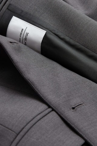 Blazer relaxed in lana - Grigio