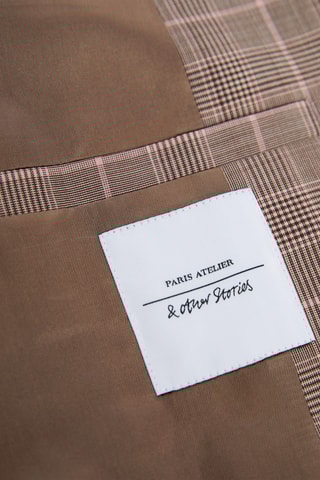 Blazer oversize in lana - Beige