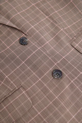 Blazer oversize in lana - Beige