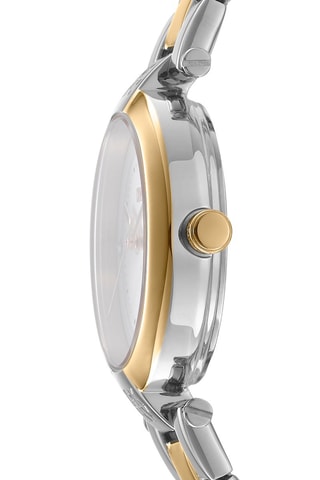 Stalen Quartz Horloge - Zilverkleurig en Goudkleurig