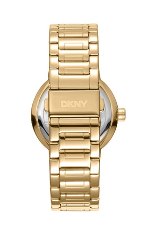 Stalen Quartz Horloge - Goudkleurig en Wit