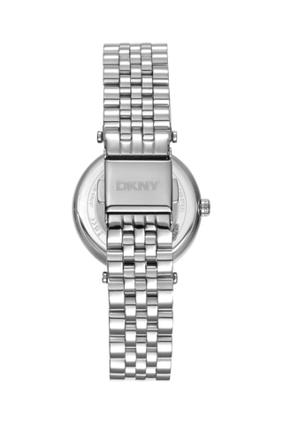 Stalen Quartz Horloge - Zilverkleurig en Roze