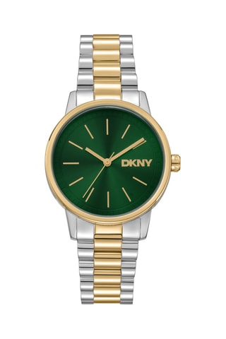 Stalen Quartz Horloge - Zilverkleurig en Goudkleurig