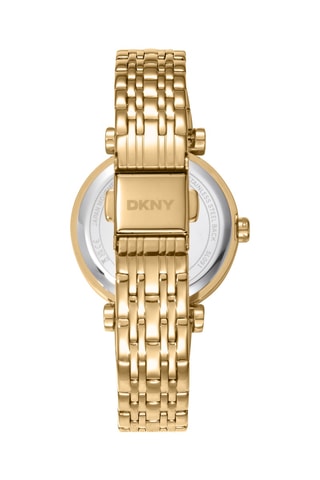 Stalen Quartz Horloge - Goudkleurig en Groen