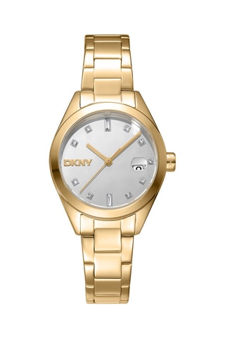 Stalen Quartz Horloge - Goudkleurig en Zilverkleurig