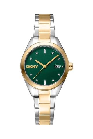 Stalen Quartz Horloge - Zilverkleurig en Goudkleurig