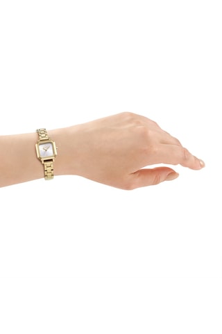 Stalen Quartz Horloge - Goudkleurig en Zilverkleurig