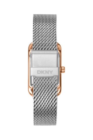 Stalen Quartz Horloge - Zilverkleurig en Roségoudkleurig