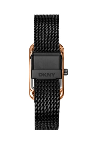 Stalen Quartz Horloge - Zwart en Goudkleurig