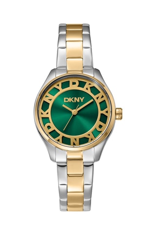 Stalen Quartz Horloge - Zilverkleurig en Goudkleurig