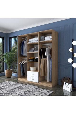 Armoire 6 portes - 180 x 210 x 51,5 cm