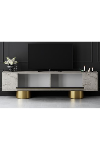 Meuble TV 2 abattants Bohem  - 180 x 50 x 30 cm