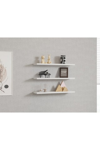 3 étagères murales - 60 x 1,8 x 14,5 cm