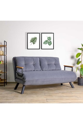 Canapé convertible Sando - 2 places - En polyester