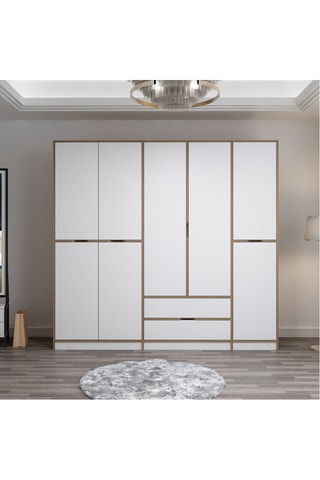 Armoire 8 portes - 232 x 208 x 52 cm