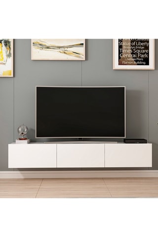 Meuble TV 3 portes - 180 x 30 x 32 cm