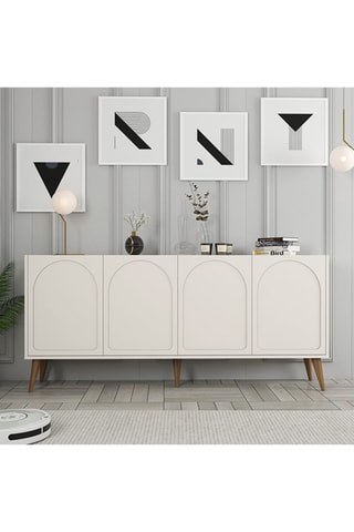 Buffet 4 portes Lyon 81 - 180 x 81 x 35 cm