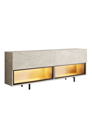 Meuble TV 2 portes Ekol Down - 180 x 32 x 67 cm