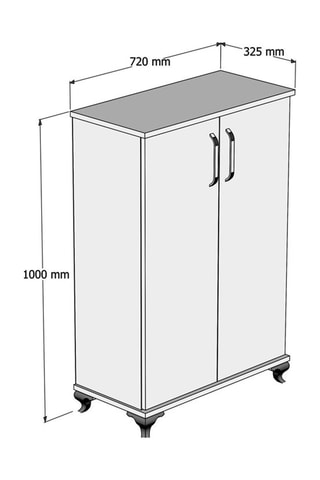Meuble à chaussures - 72 x 100 x 32,5 cm