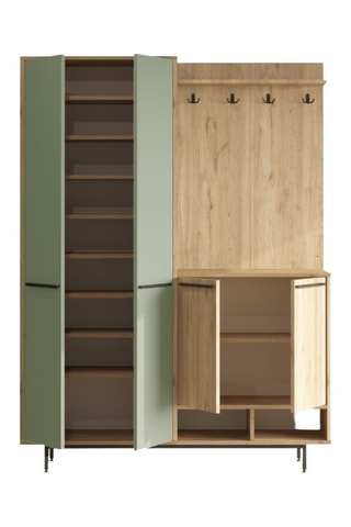 Meuble d'entrée 4 portes OS1-SY - 147,4 x 195,6 x 35,5 cm