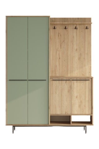 Meuble d'entrée 4 portes OS1-SY - 147,4 x 195,6 x 35,5 cm