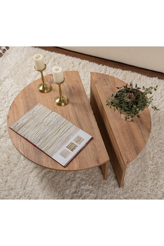 2 tables basses gigognes Orion  - 90 x 30 x 60/ 85 x 35 x 30 cm