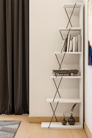 Bibliothèque - Blanc - 50 x 150 x 22 cm