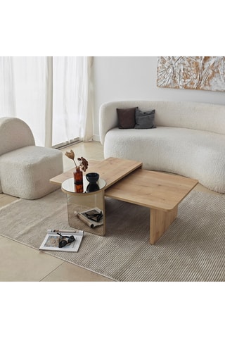 Table basse Luna 2 - 105 x 82 x 40 cm