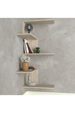 Etagère murale 4 niveaux Caniko - 51,5 x 109 x 29,6 cm