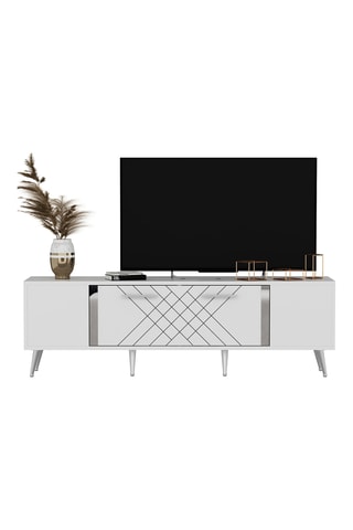 Meuble TV 1 abattant Detas - 150 x 48,2 x 35 cm