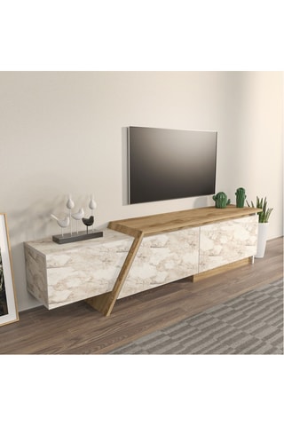 Meuble TV 2 abattants Zonas - 180 x 28,6 x 35 cm