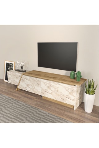 Meuble TV 2 abattants Zonas - 180 x 28,6 x 35 cm