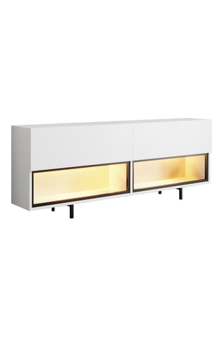 Meuble TV 2 portes Ekol Down - 180 x 32 x 67 cm