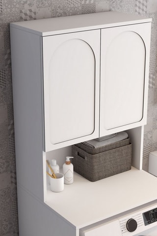 Armoire pour lave-linge 2 portes - 70 x 183,5 x 60 cm