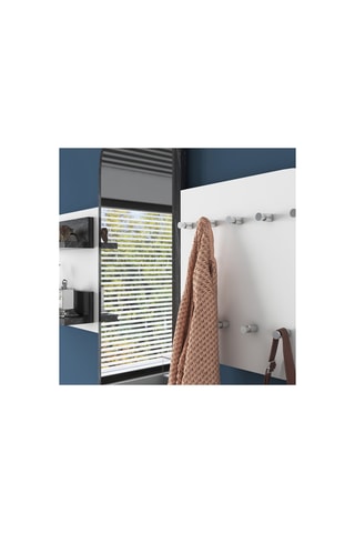 Vestiaire d'entrée avec miroir - 125 x 120 x 12 cm