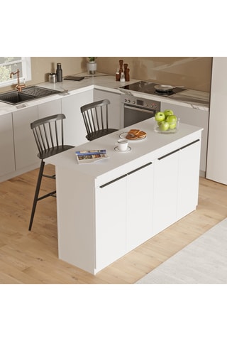 Ilot de cuisine 4 portes OR1 - 160 x 90 x 60 cm