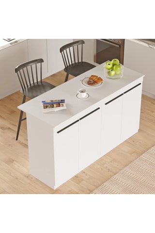 Ilot de cuisine 4 portes OR1 - 160 x 90 x 60 cm