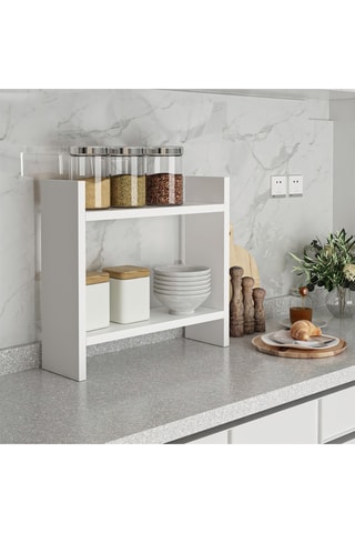 Etagère de cuisine 2 niveaux - 34 x 10 x 30 cm