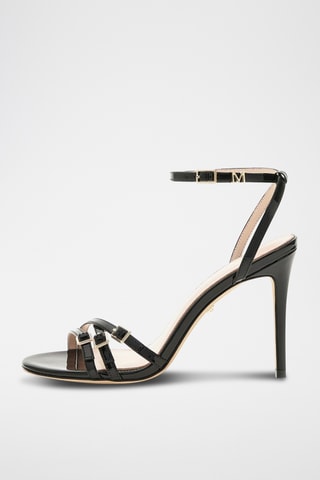 Sandales à talons en cuir - Noir - Guess By Marciano