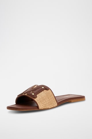 Mules en cuir Ramada - Beige et marron - Guess By Marciano