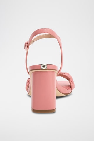 Sandales à talons en cuir Cadhna - Fuchsia - Guess