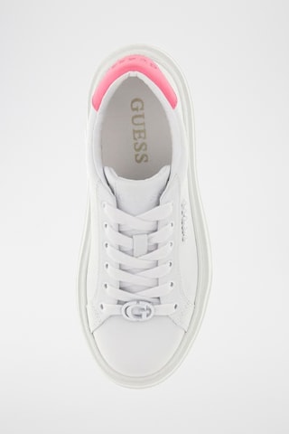 Baskets plateformes en cuir Amera - Blanc - Guess